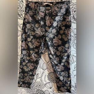 Celebrity Pink Black Floral Trousers